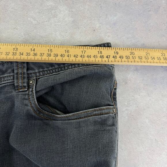 prAna Pants Mens 38x30 (Act 38x29) Slim Fit Stretch Faded Black Camping READ - Picture 11 of 13